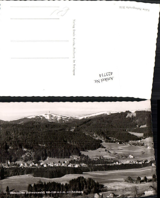 423714, Hinterzarten in the Black Forest, total view including Feldberg