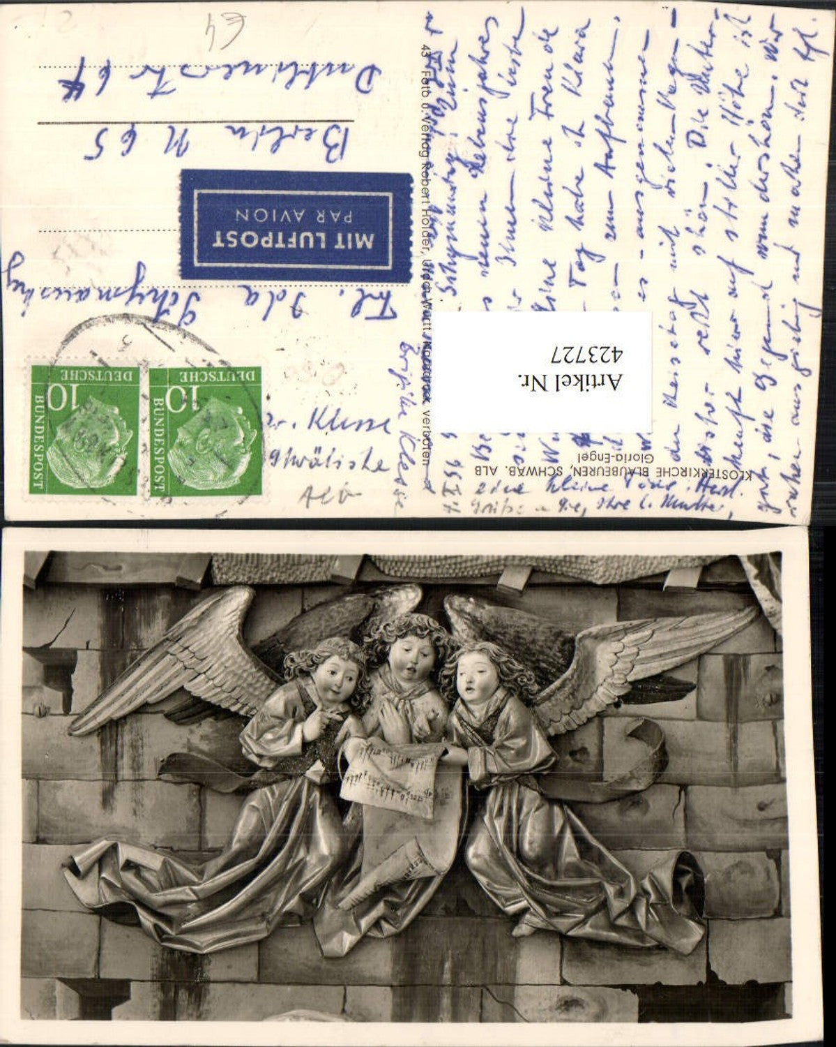 423727,Schwäbisch Alb Klosterkirche Blauberuen Gloria-Engel