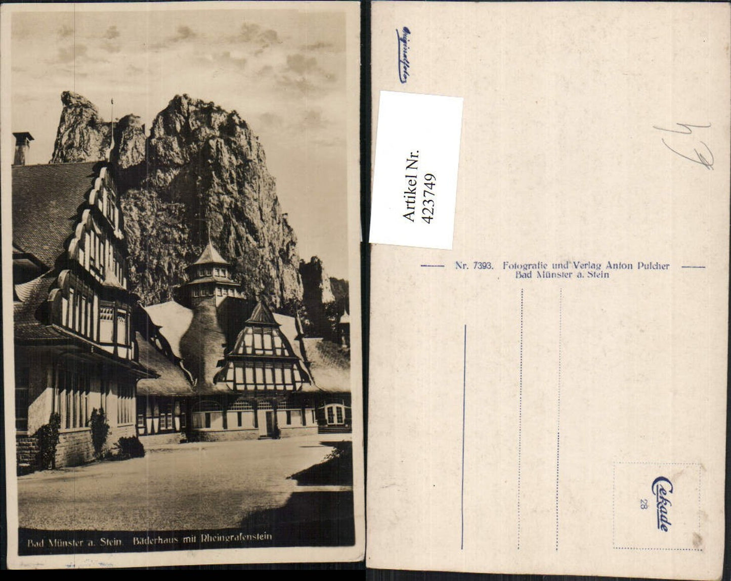 423749,Bad Münster am Stein Bäderhaus m. Rheingrafenstein