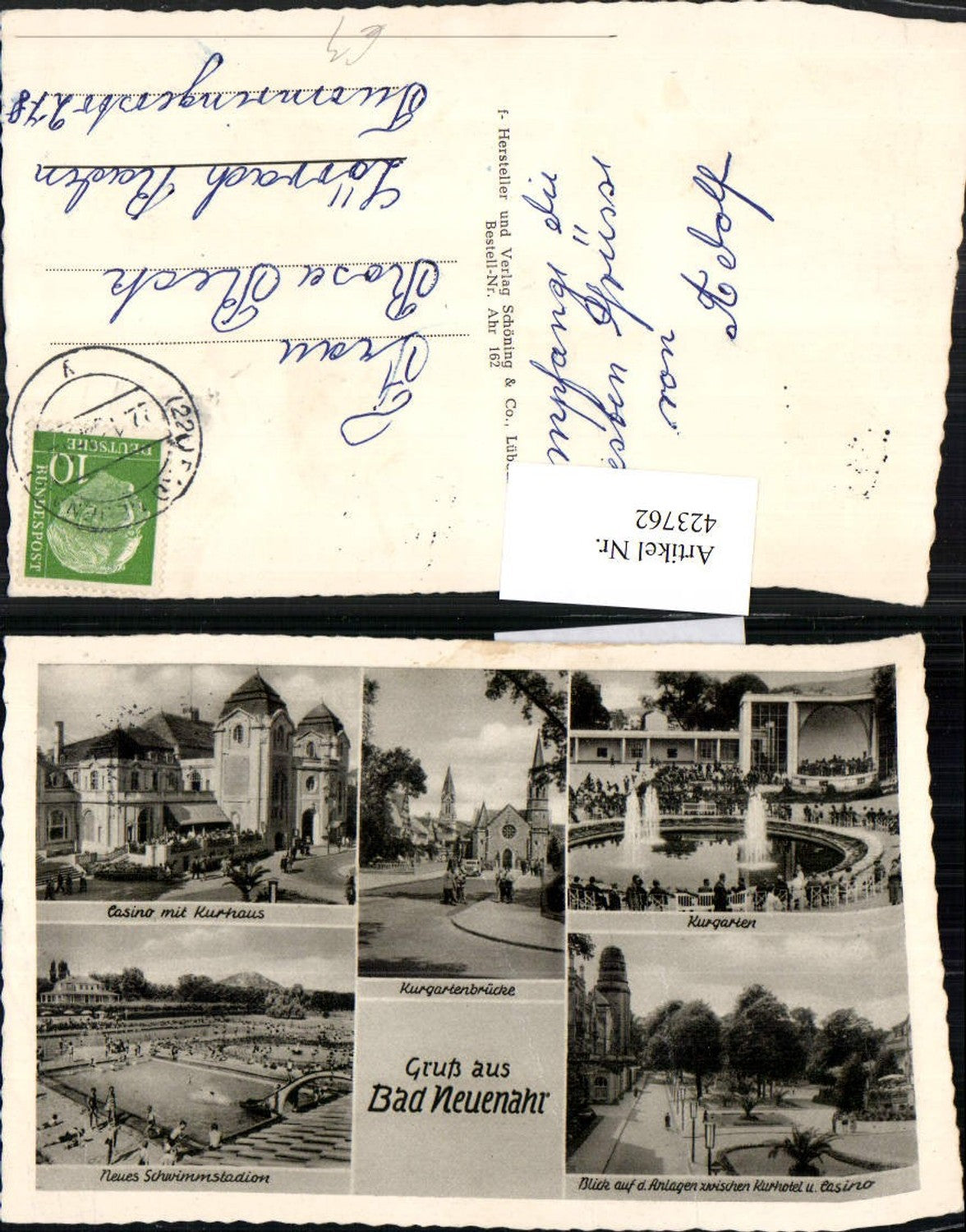 423762,Bad Neuenahr Schwimmbad Kurgarten Casino Mehrbildkarte