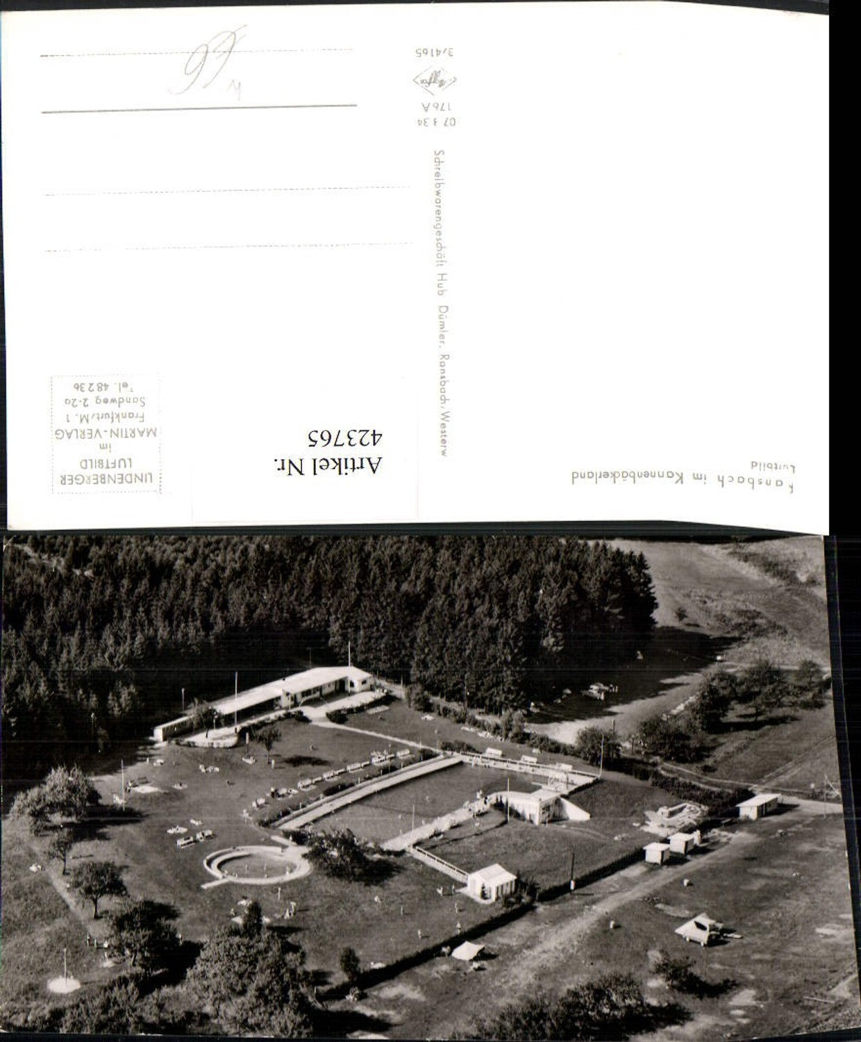 423765,Ransbach im Kannenbäckerland Freibad Fliegeraufnahme