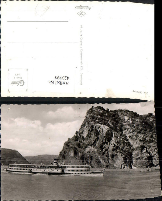 423795,Loreley Felsen b. St. Goarshausen Dampfer Schiff