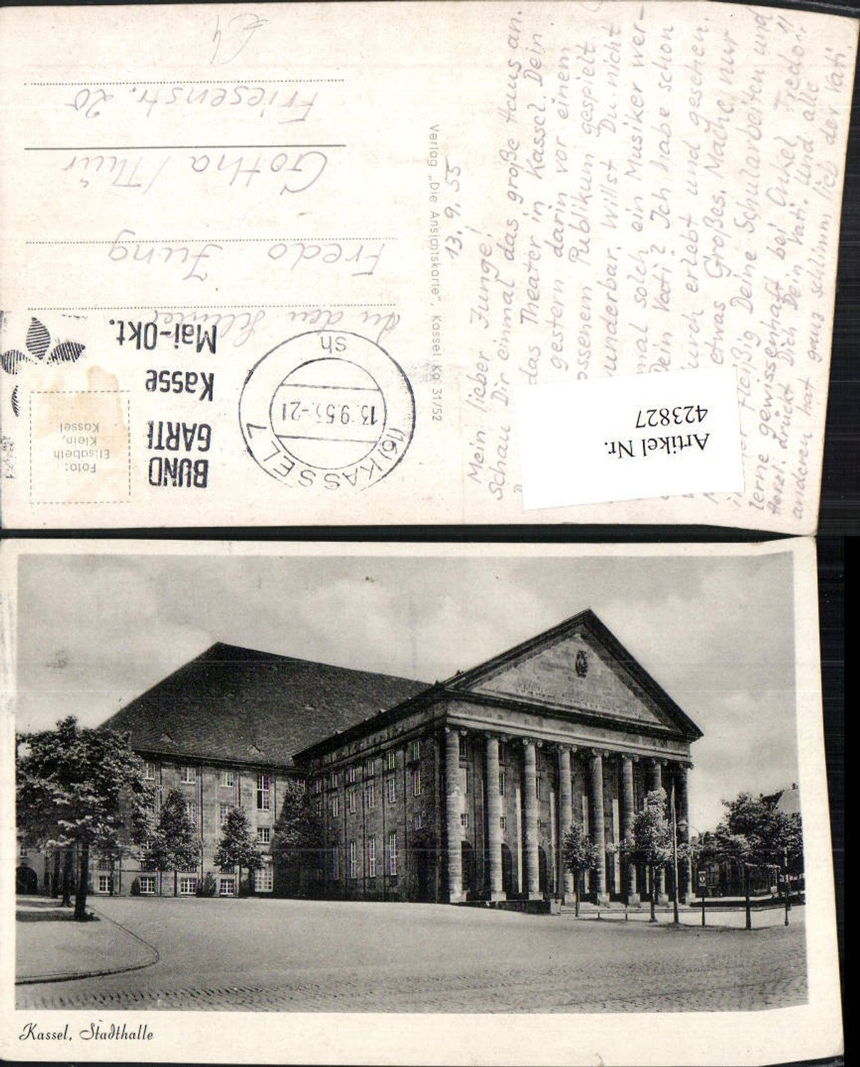 423827,Kassel Stadthalle Gebäude