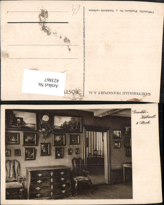 423867,Frankfurt am Main Goethehaus Gemälde-Kabinett