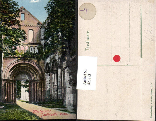 423893, Monastery ruins Paulinzella b. Rottenbach portal