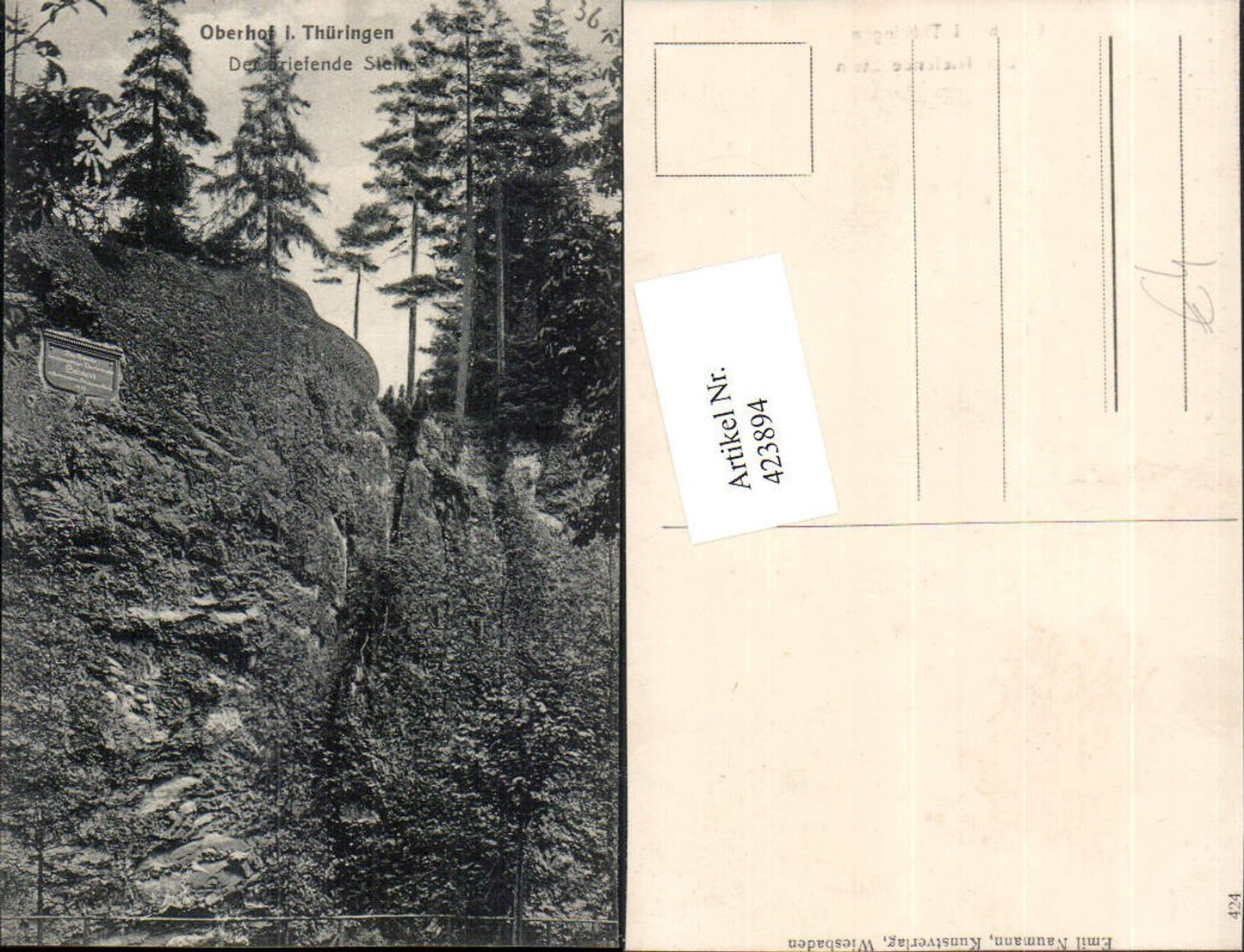 423894, Oberhof in Thuringia The Dripping Stone Rock