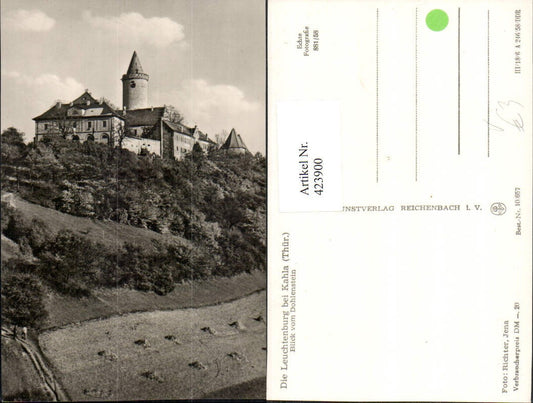 423900, Leuchtenburg Castle near Kahla from Dohlenstein pub VEB