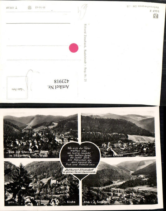 423918, Sitzendorf Total Church Sorbitztal Multi-view map