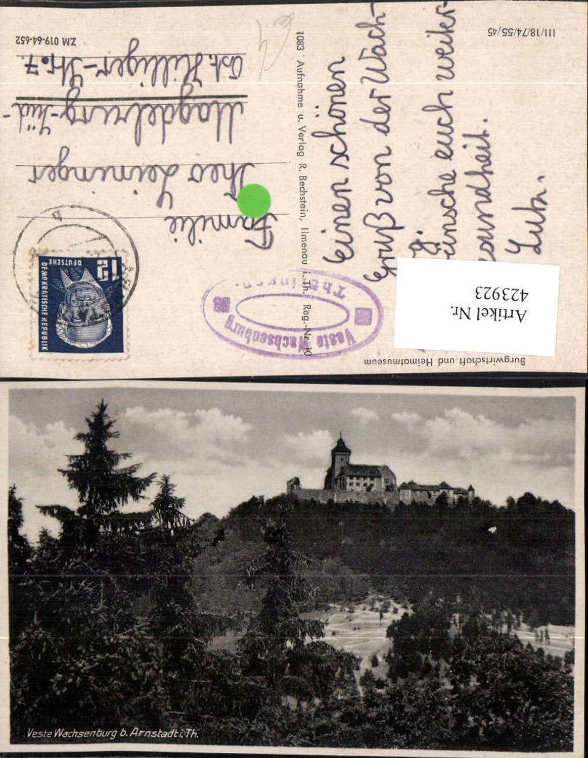 423923, Veste Burg Wachsenburg near Arnstadt