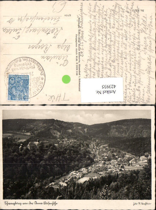 423935, Schwarzburg Totale von d. Anna-Luisenhöhe