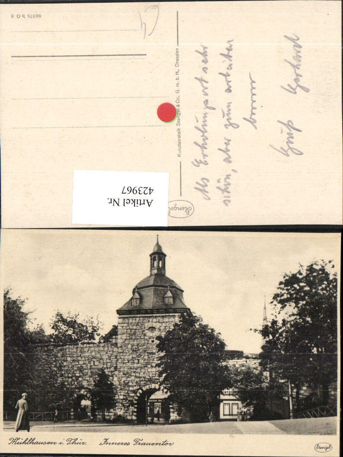 423967, Mühlhausen in Thüringen Inneres Frauentor Tor pub Stengel &amp; Co