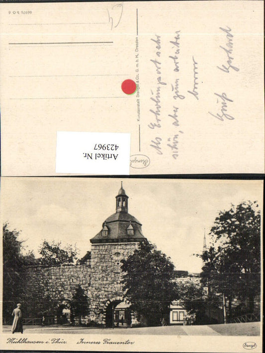 423967, Mühlhausen in Thüringen Inneres Frauentor Tor pub Stengel &amp; Co
