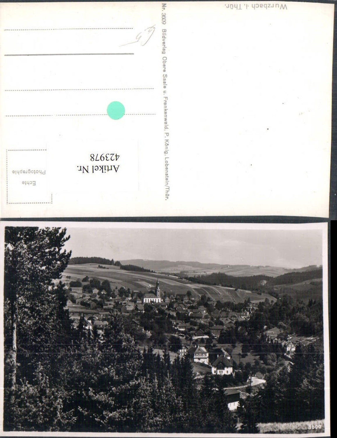423978,Wurzbach in Thüringen Totale