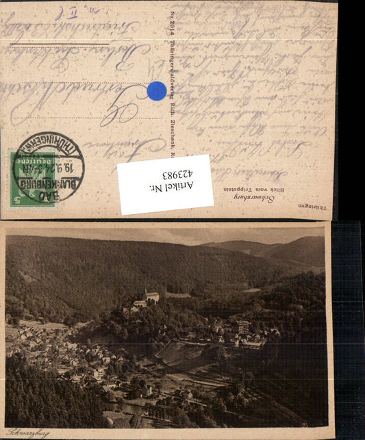 423983,Schwarzburg Totale vom Trippstein