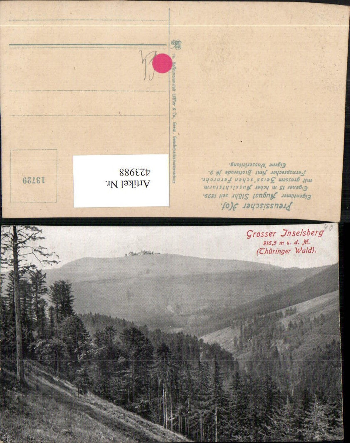 423988, Großer Inselsberg in the Thuringian Forest near Brotterode