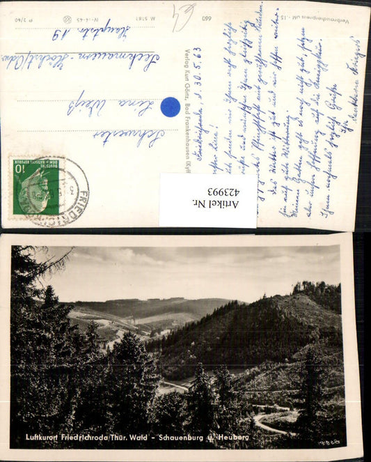 423993,Friedrichroda Schauenburg u. Heuberg