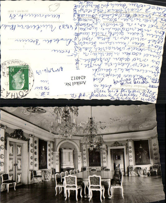 424012, Arnstadt Castle Museum Baroque Ballroom Interior View