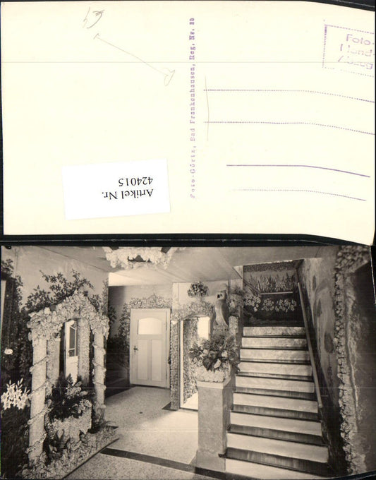 424015, Photo AK Bad Frankenhausen Building Interior View Staircase