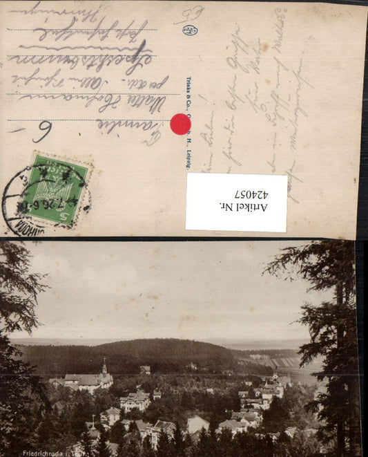 424057,Friedrichroda Teilansicht m. Kurhaus