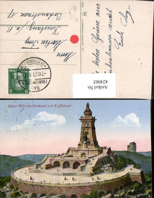 424065, Kaiser Wilhelm Monument on the Kyffhäuser near Bad Frankenhausen