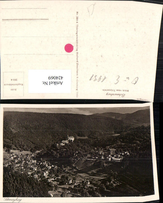 424069, Schwarzburg Total view from Trippstein