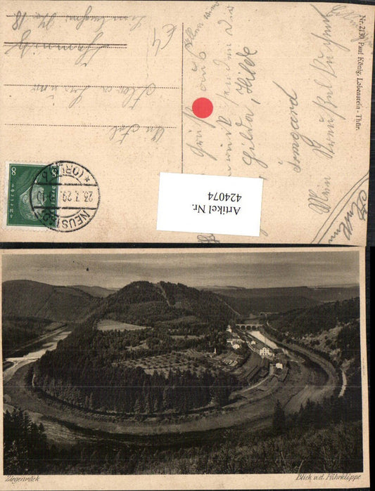 424074,Ziegenrück Blick von d. Fährklippe