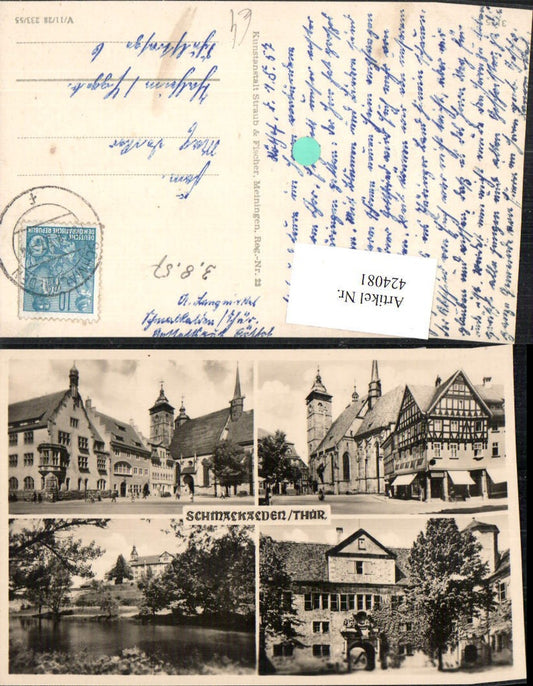 424081, Schmalkalden Street views Church Castle Multi-view map