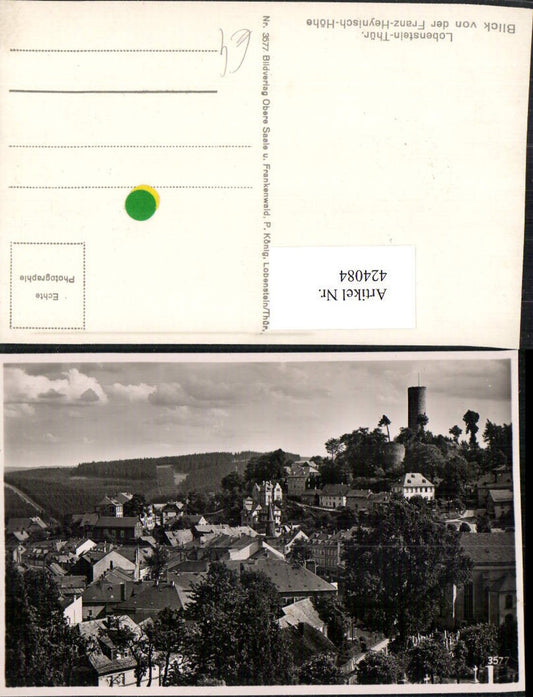 424084,Lobenstein Totale Blick von der Franz-Heynisch-Höhe