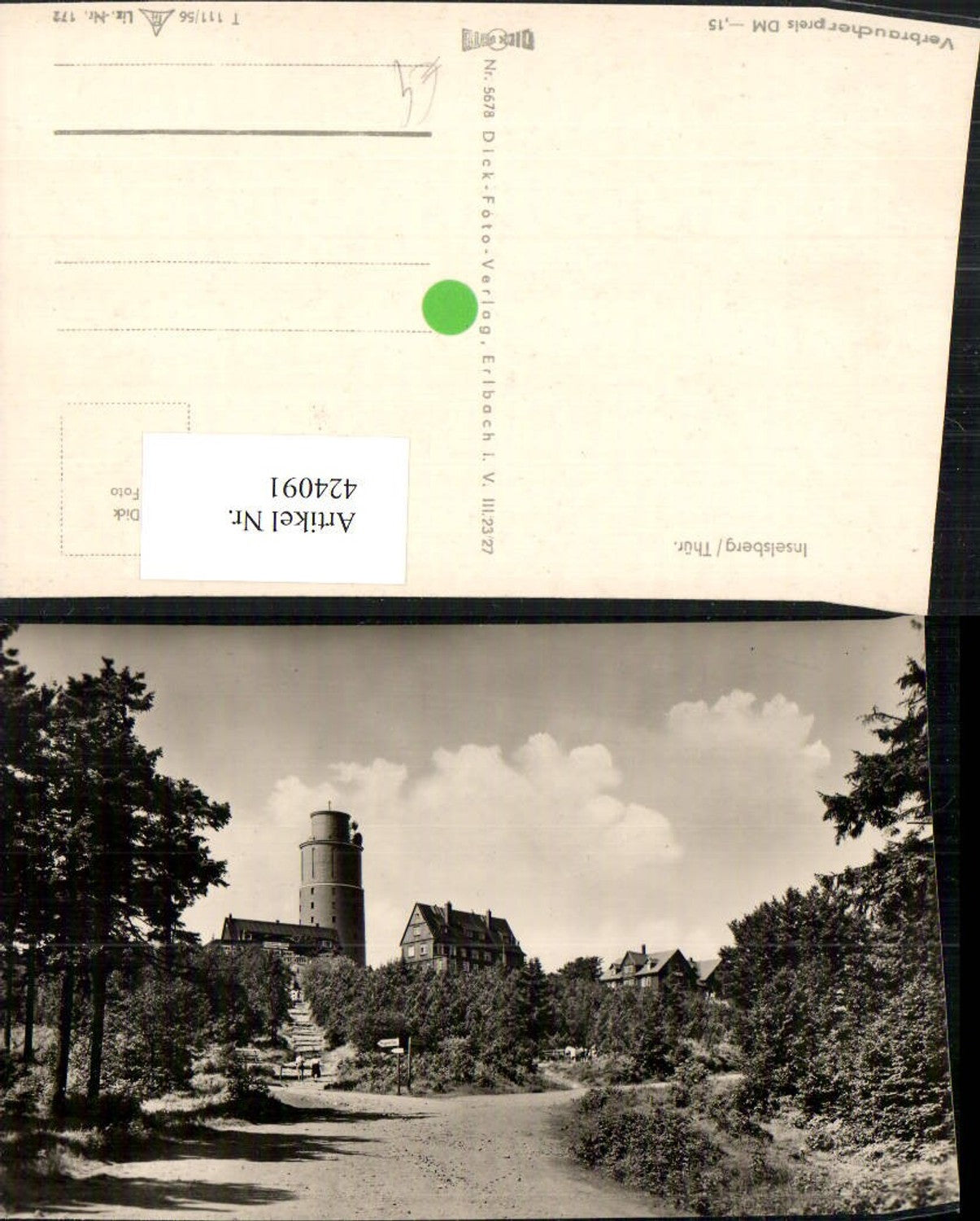 424091,Inselsberg b. Brotterode Aussichtsturm Turm