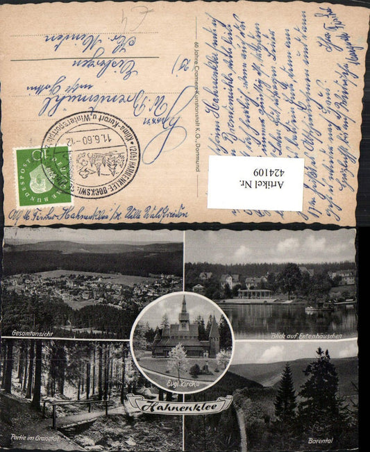 424109,Hahnenklee Totale Evangelische Kirche Bärental Mehrbildkarte