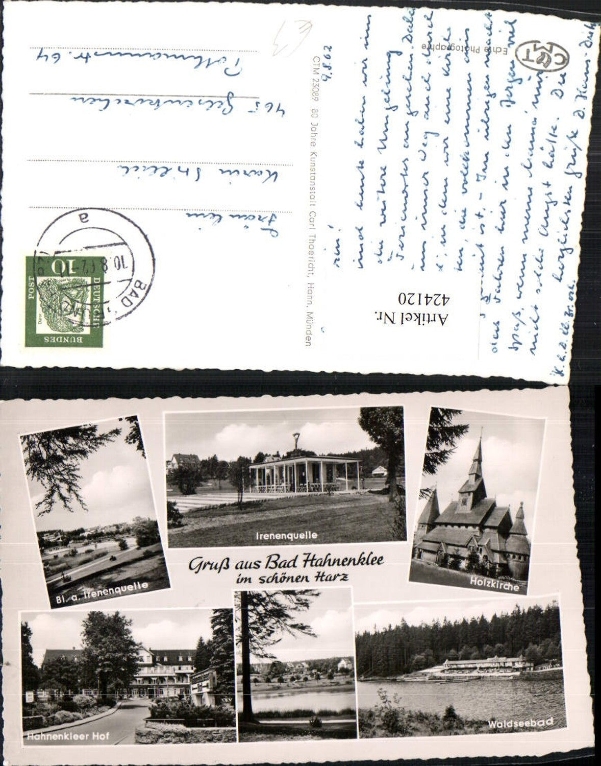 424120,Bad Hahnenklee im Harz Holzkirche Waldseebad Quelle Mehrbildkarte