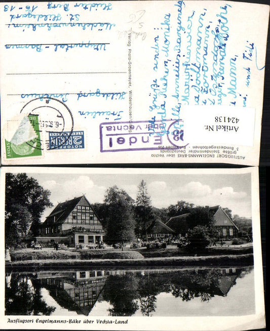 424138,Engelmanns-Bäke b. Visbek Häuser Posthilfsstelle Endel über Vechta