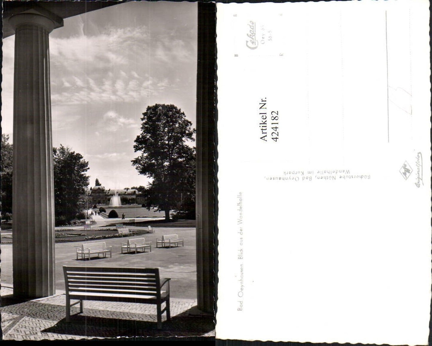 424182,Bad Oeynhausen Blick aus der Wandelhalle