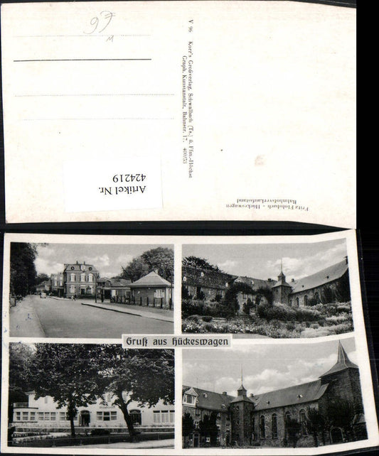 424219,Hückeswagen Schloss Straßenansicht Mehrbildkarte