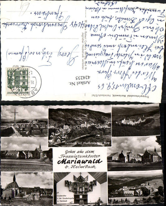 424235,Heimbach in d. Eifel Trappistenabtei Mariawald Mehrbildkarte