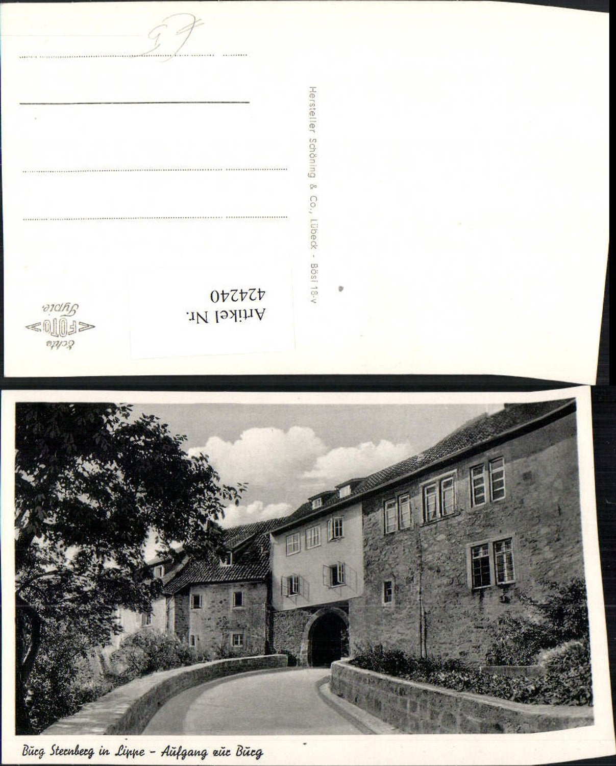 424240,Burg Sternberg in Lippe Aufgang zur Burg