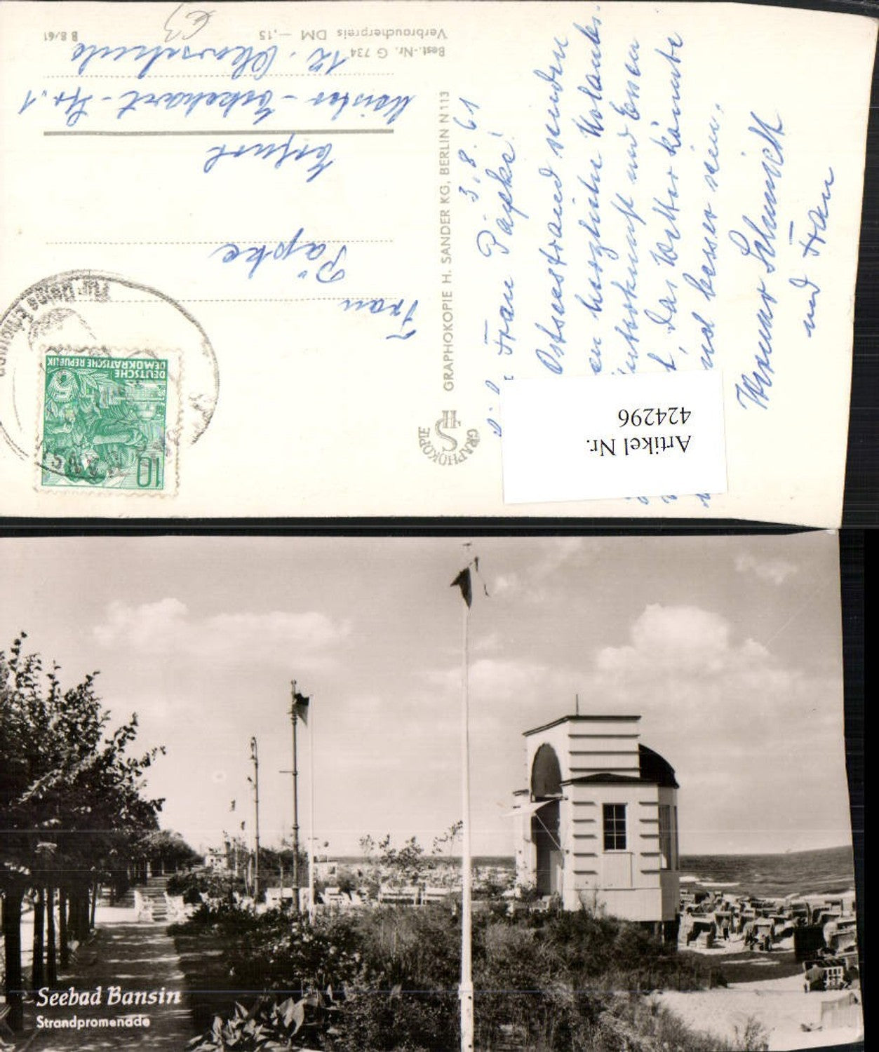 424296,Seebad Bansin Strandpromenade Strand