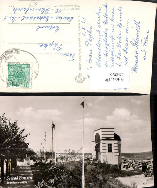 424296,Seebad Bansin Strandpromenade Strand
