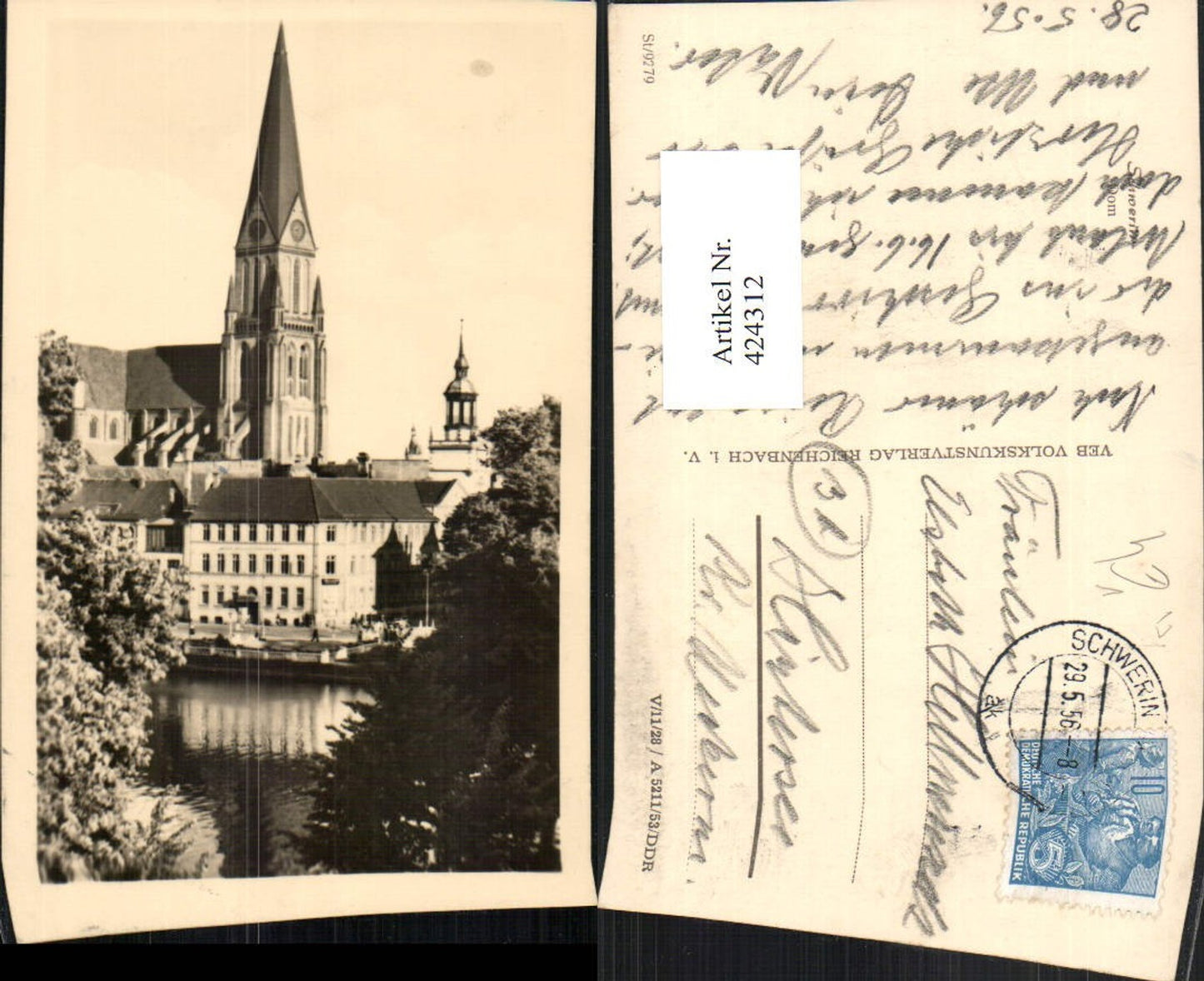 424312,Schwerin Dom Kirche pub VEB