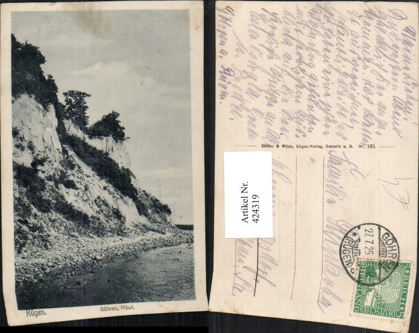 424319,Rügen Göhren Küste Klippe