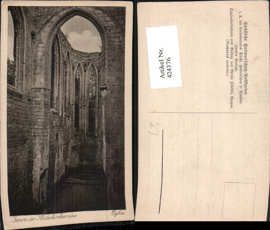 424376,Oybin Klosterkirche Ruine Innenansicht pub Landesverein Heimatschutz Dresden