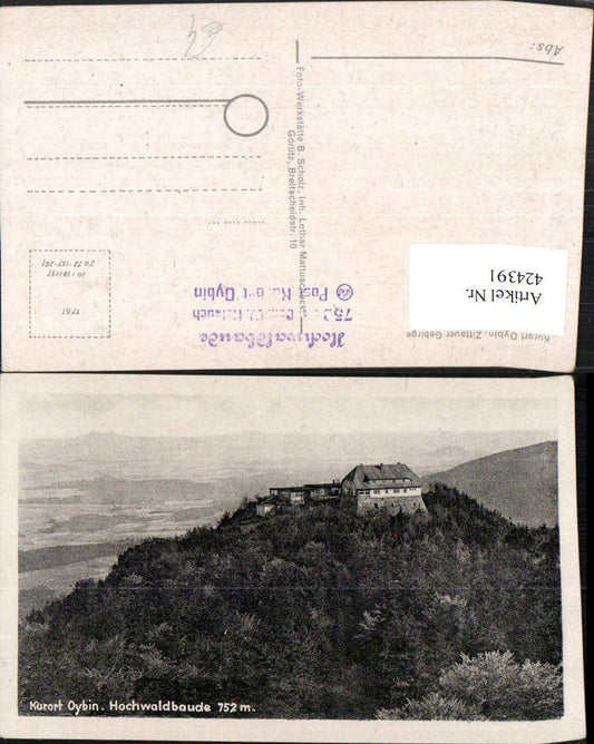 424391,Oybin Hochwaldbaude