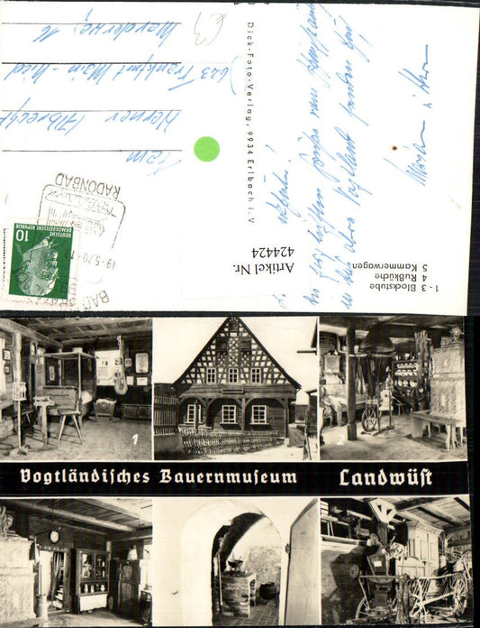 424424,Landwüst Vogtländisches Bauernmuseum Stube Rußküche Mehrbildkarte