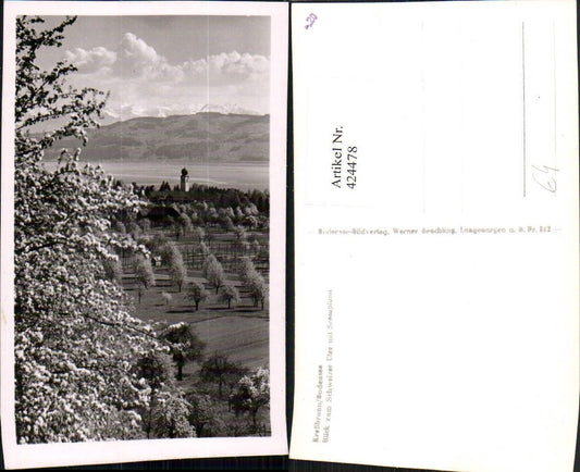 424478,Kreßbronn am Bodensee Blick zum Schweizer Ufer m. Scesaplana