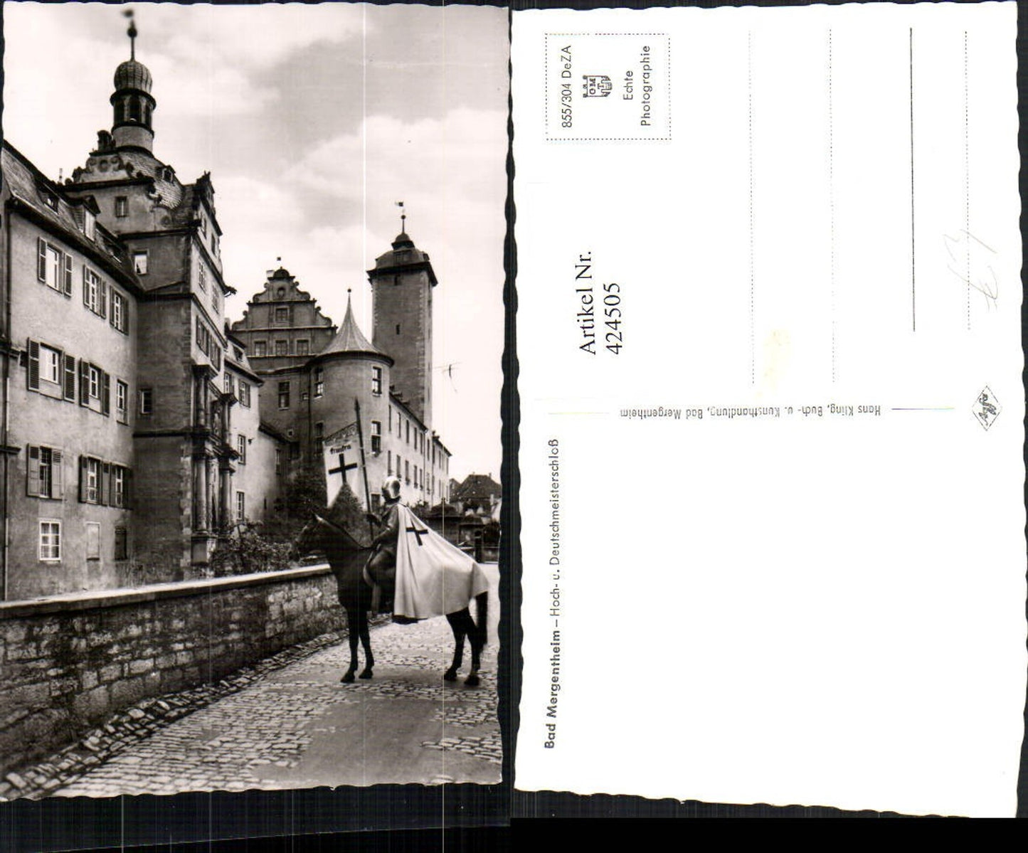424505,Bad Mergentheim Hoch- und Deutschmeisterschloss Pferd Ritter