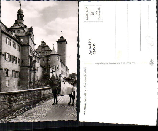 424505, Bad Mergentheim Hoch- und Deutschmeisterschloss Pferd Ritter