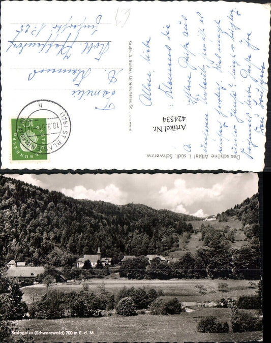 424534,Schlageten in the Black Forest near St. Blasien, partial view