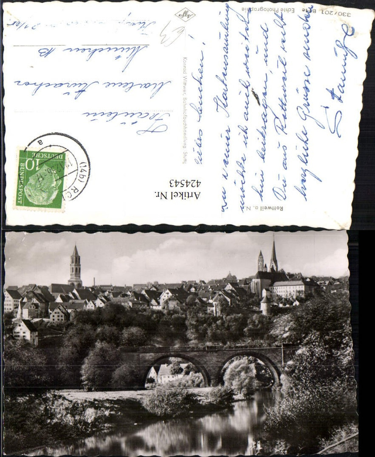 424543, Rottweil am Neckar, partial view of the bridge
