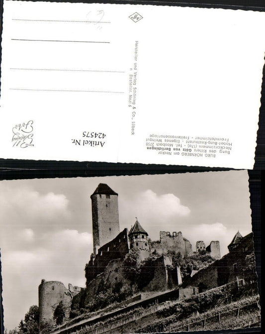 424575, Hornberg Castle on the Neckar River near Neckarzimmern