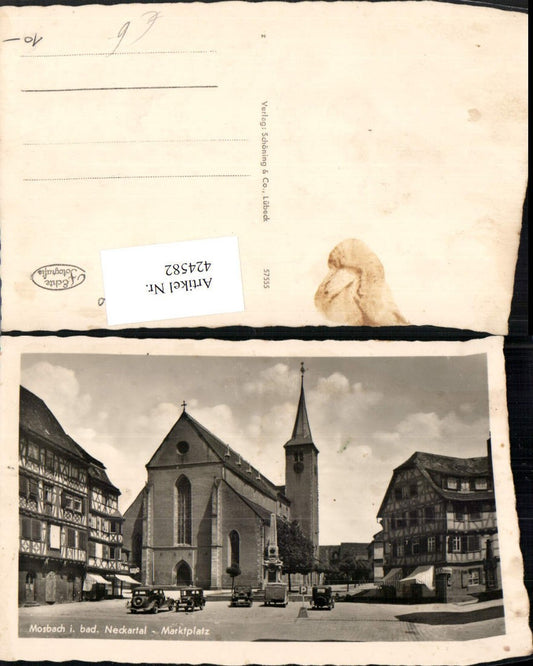 424582, Mosbach im Neckartal, Marktplatz Kirche